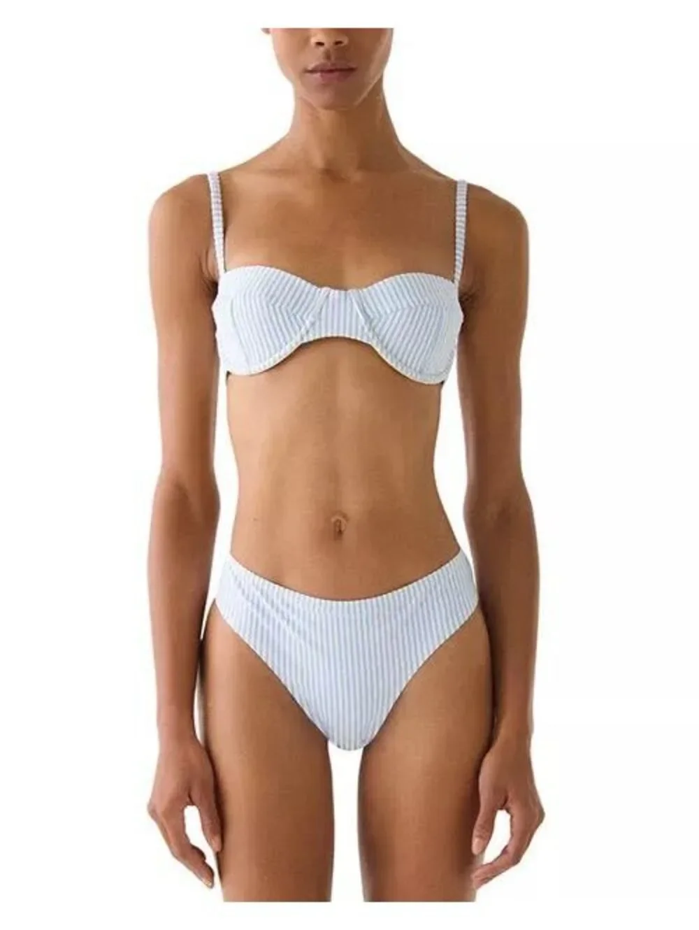 kate spade new york Seamed Underwire Bra Bikini Top & High Cut Bikini Bottom